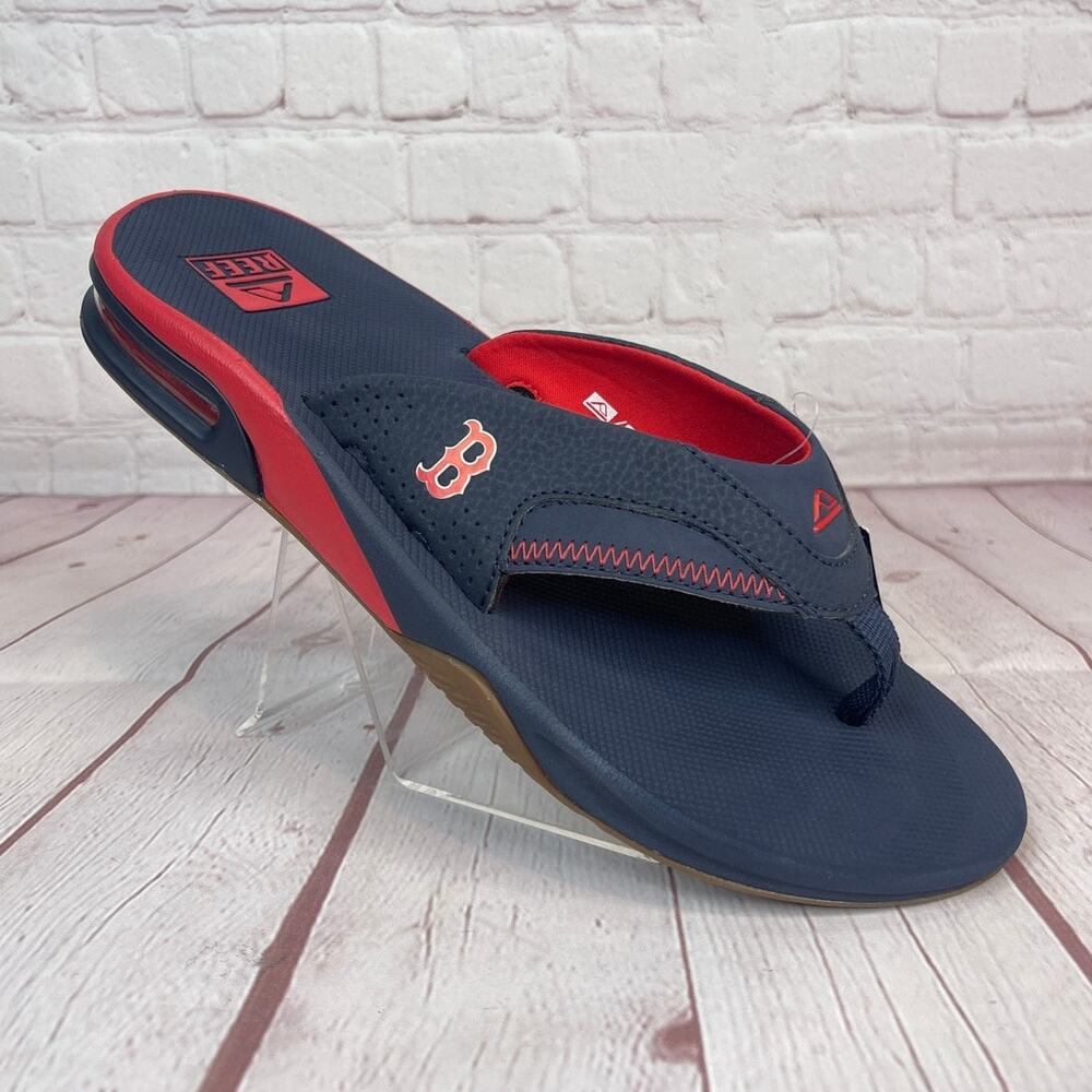 Reef Fanning x MLB Boston Red Sox With Bottle Opener Sandals Mens Sz 13 (CI4842)